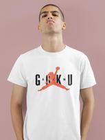Son Goku Dragon Ball Jordan Parody Anime Manga Men's T-Shirt Cotton S-XXXL- Unisex T-Shirt L white