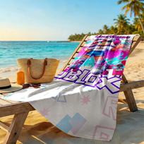 Roblox Personalized Name Beach Towel Super Soft & Absorbent Perfect for Traveling Yoga Camping and Swimming 80cmx160cm(31x63inch)