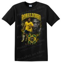 Ronaldinho Brazilijos Futbolo Žaidėjas Marškinėliai Legendos Grafinis Marškinėlis 150 white