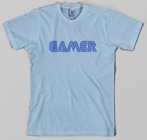Gamer shirt retro Sega Nintendo playstation xbox pc retro 80s 8bit videogame L gray