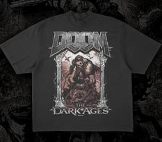 DOOM The Dark Ages Shirt Video Game Graphic T-Shirt Unisex Gamer Tee 2XL black