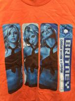 2002 Britney Spears dream inside a dream tour Orange T shirt Basic XXXL gray