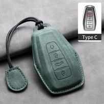 Odinė automobilio nuotolinio valdymo pultelio dėklas-dangtelis Geely, Geely Coolray X6 X7 EX7 Emgrand Global Hawk GX7 Kulrey GT GC9 Atlas Boyue NL3 gray