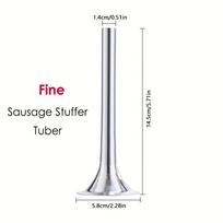 1/3pcs Stainless Steel Sausage Stuffer Tube for 5 Size Meat Grinders and KitchenAid Plastic FGA Food Grinder Attachment 4 Fine Tuber white