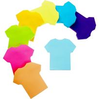 In-Stock Pure Color Sticky Notes - Assorted Fluorescent Memo Papers with Irregular Shapes, Reusable Multiple Times yellow