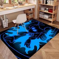 Huggy Wuggy Print Rug, Washable Floor Carpet, For Entryway Dorm Laundry Room Office Study, Home Decor Birthday Christmas Gift 80cmx120cm blue