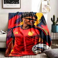 Lamine Yamal (5) Blanket Suitable For All Seasons And Perfect For Naps Features Vibrant Colors An Ideal Gift For Family And Friends 80cmx120cm red
