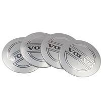 4 vnt. 56 mm automobilio ratų centriniai dangteliai, emblemos lipdukai, skirti Volvo C30 C40 C50 C70 S40 S60 S70 S80 S90 V40 V50 V60 V70 V90 XC30 XC40 sidabras