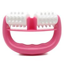 D Type Fat Control Roller Massager Cellulite Leg Abdomen Neck Buttocks Roller rožinė