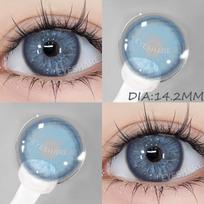 EYESHARE Rožinės spalvos kontaktiniai lęšiai akims 1 pora Natūralios akių rudos spalvos lęšiai Kosmetiniai minkšti akių lęšiai Grožio vyzdžiai Violetiniai lęšiai gray