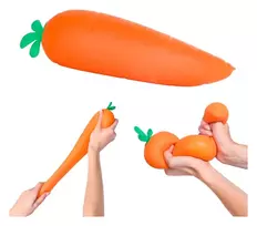Minkštas antistresinis žaislas „Simba Squishy Carrot“ – morka, 28 cm (1 vnt.)