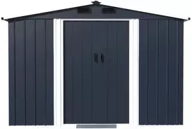 Funfit Sodo įrankių namelis skardinis 277x191x196cm su pamatu (5905771304010)