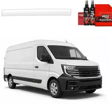 GrizzGlass bespalvė apsauginė plėvelė BodyShield dešiniesiems krovinio skyriaus durų slenksčiams, skirta Nissan Interstar 3 (2024-2026) (GRZ22776)