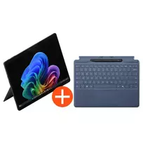Microsoft Surface Pro 13″ (12th Edition) Touch Black Snapdragon X2 Plus 24GB/512GB Win11 EP2-73346 + Pro Keyboard with Slim Pen Sapphire (EP2-73346+8X6-00195) | EP2-73346+8X6-00195 | 0196388824182