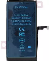 Ncc baterija, skirta iPhone 15 Plus, 4383 mAh, diagnozuojama, naudota