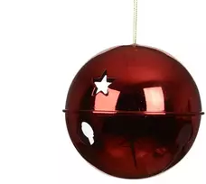 Nežinomas Kalėdų eglutės žaisliukas Decoris varpelis, raudonas, geležis/polistirenas