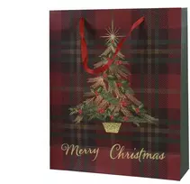 Nežinomas Dovanų maišelis Decoris Tree. 10 cm x 32 cm x 26 cm. Žalias