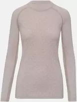 Termo marškinėliai Thermowave mot. Merino Snowflake LS pilka/smėlio