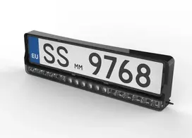 Numerio rėmelis su LED bar žibintu