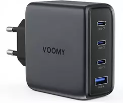 Voomy USB-C GaN tinklo įkroviklis 140 W su 3 USB-C ir USB-A jungtimis M6140