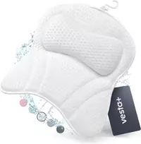 Vesta+ vonios pagalvė XXL su 3D tinkleliu, 6 siurbtukais ir 8 cm galvos atrama BK-L-W