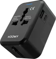 Voomy universalus kelioninis adapteris 150+ šalių su 2 USB jungtimis 8720153812153