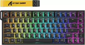 ATTACK SHARK žaidimų klaviatūra R82 HE, laidinė, 8000 Hz, magnetiniai jungikliai, RGB