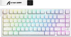 ATTACK SHARK laidinė žaidimų klaviatūra R82 HE, 75 %, magnetiniai jungikliai, 8000 Hz, RGB