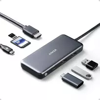 Anker USB-C šakotuvas PowerExpand+ 7 viename su 4K HDMI, 100 W PD ir SD kortelių skaitytuvu A8346