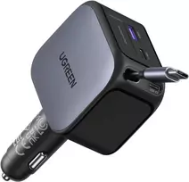 UGREEN automobilinis įkroviklis 145 W su USB-C kabeliu ir 4 prievadais EC604
