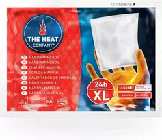 THE HEAT COMPANY vienkartiniai rankų šildytuvai XL 13 × 10 cm, 10 vnt., 12003