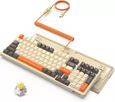ATTACK SHARK mechaninė žaidimų klaviatūra K98, laidinė, 100 klavišų, RGB, USB-C