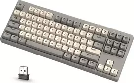 ATTACK SHARK belaidė žaidimų klaviatūra 80 % Bluetooth 2,4 GHz RGB M87