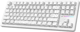 ATTACK SHARK mechaninė žaidimų klaviatūra M87PRO TKL, Bluetooth, 2,4 GHz, RGB