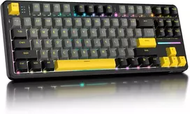 ATTACK SHARK mechaninė žaidimų klaviatūra X87, 87 klavišų, Bluetooth, RGB
