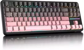 ATTACK SHARK mechaninė žaidimų klaviatūra X87, belaidė, 80 %, RGB, 4000 mAh