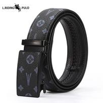 Vyriškas odinis diržas verslui, universalus, su automatine sagtimi, vidutinio amžiaus ir jauniems vyrams, kelnių diržas 120cm black