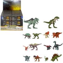 Mattel Jurassic World New Dominators Minifigure Box Assortment, Vol. 2 [24 Dinosaur Minifigure Blind Box Set] Dinosaur Toy [Ages 3 and Up] gray