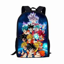 Dragon Ball animacinis mokyklos kuprinė berniukams, pagaminta iš kvėpuojančio Oksfordo audinio, su didelės talpos skyriumi 09 blue