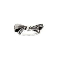 Pandora Exquisite Bow Decoration Sterling Silver Ring Women rings PAN197232CZ54 Box,52 gray
