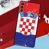 Kroatijos vėliavos dėklas Samsung Galaxy S26 S25 S24 S22 S23 Ultra Plus S20 S21 FE S9 S10 S25 FE telefonui Galaxy S25