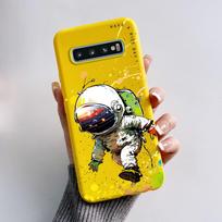 Dėklas Samsung Galaxy S10 S 10 Plus S10E Telefonui Dangtelis Mielas Triušis Panda Dažytas Minkštas TPU Coque Samsung S10 S10+ S10E Funda S10 Plus