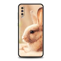 Mielų baltų triušiukų dėklas telefonui Samsung A54 A52 A24 A14 A50 A70 A10 A40 A20S A20E A06 A12 A22 A34 A42 5G A04s A16 For Samsung A06 beige