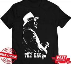 Merle Haggard T Shirt Hag Vintage Country Music Outlaw Unisex Shirt Q6527 L black