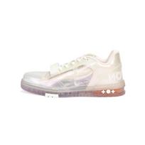 LOUIS VUITTON Lv Trainers 'Transparent' 1A98X5 43 white