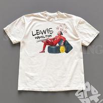 Lewis Hamilton Retro Graphic  Tee Unisex shirt Cotton Oversize Large Size S white