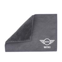 1Pcs Microfiber Towel Car Styling Cleaning Rag Cloth For Mini Cooper JCW Works F54 F55 F56 F57 F60 R50 R52 R53 R55 R56 R57 R58 black