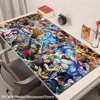 Anime Manga One Piece Mouse Pad Robin Luffy Zoro Sanji Nami Law Mousepad Computer Keyboard Pad Gaming Accessories XXL Desk Mat 30x80x0.2cm