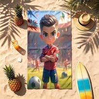 Cristiano Ronaldo (19) Theme Beach Towel Sand Resistant Soft And Comfortable Suitable For The Pool Camping Yoga And Diving A Travel Essential 80cmx160cm(31x63inch)