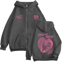 Omar Courtz Primera Musa Album Tour Zipper Hoodies Men Women Fashion Zip Up Hooded Sweatshirts Hip Hop Oversized Pullovers Coats 6XL black